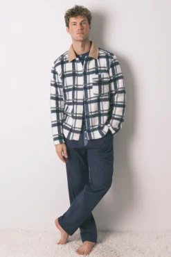 Casaco curto/ robe masculino de pelo