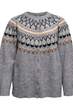 Casaco de malha de malha grega plus size