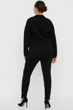Casaco denim tamanho grande
