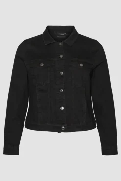 Casaco denim tamanho grande