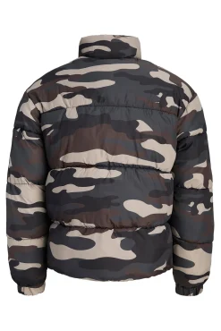 Casaco puffer camuflada