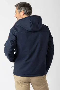 Casaco softshell com capuz