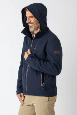Casaco softshell com capuz