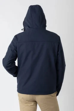 Casaco softshell com capuz