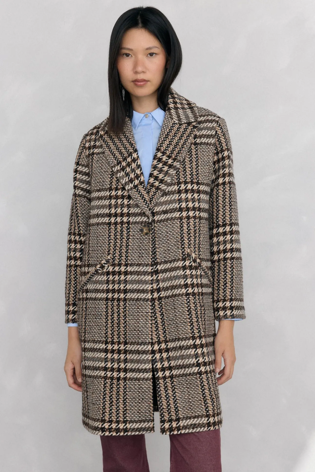 Casaco tecido Sobretudo