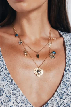 Colar com pingentes boho duplo