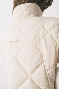 Colete acolchoado branco