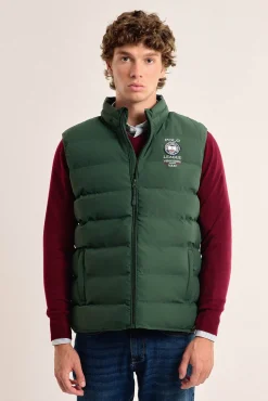 Colete acolchoado verde, modelo Shield