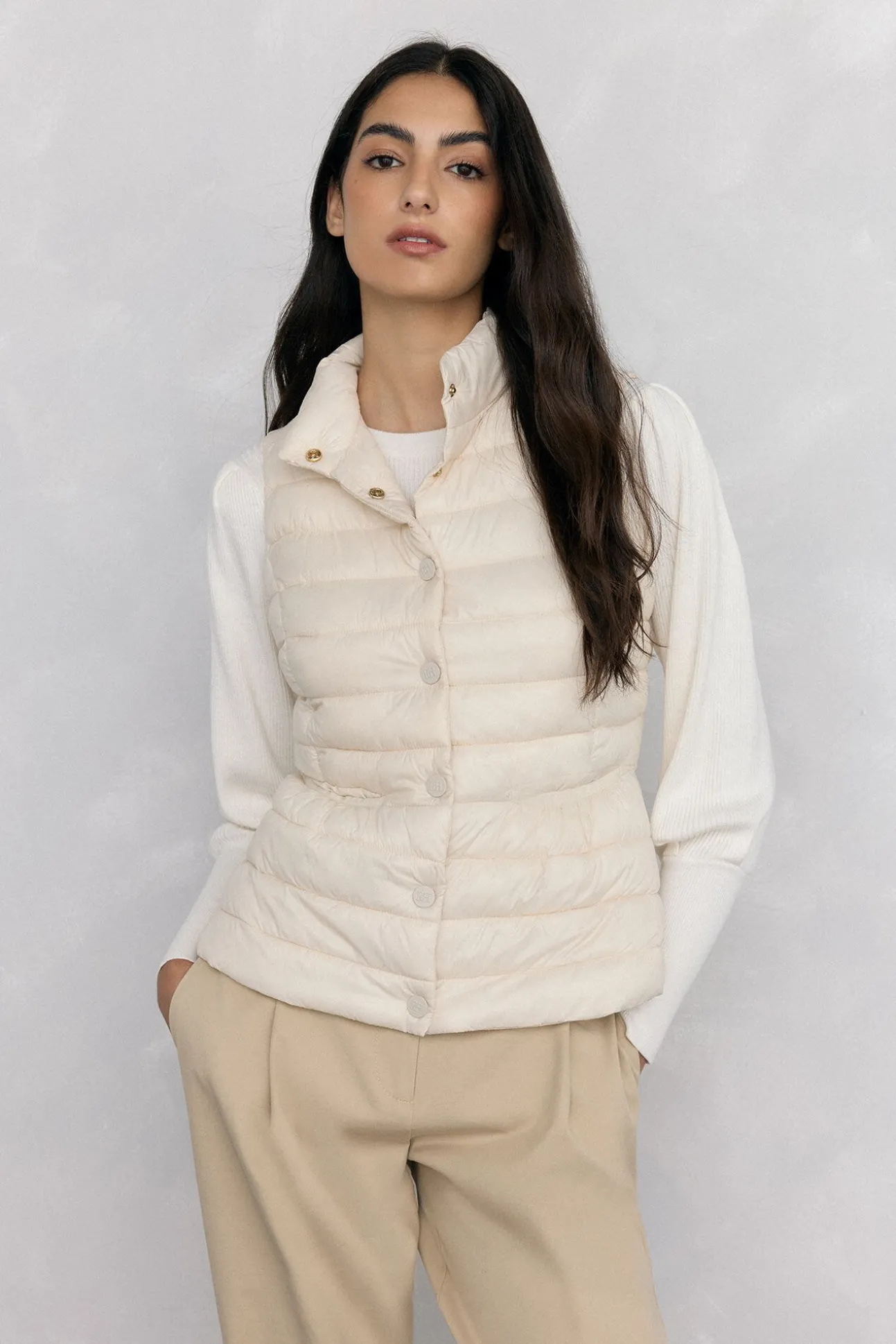 Colete peplum curto