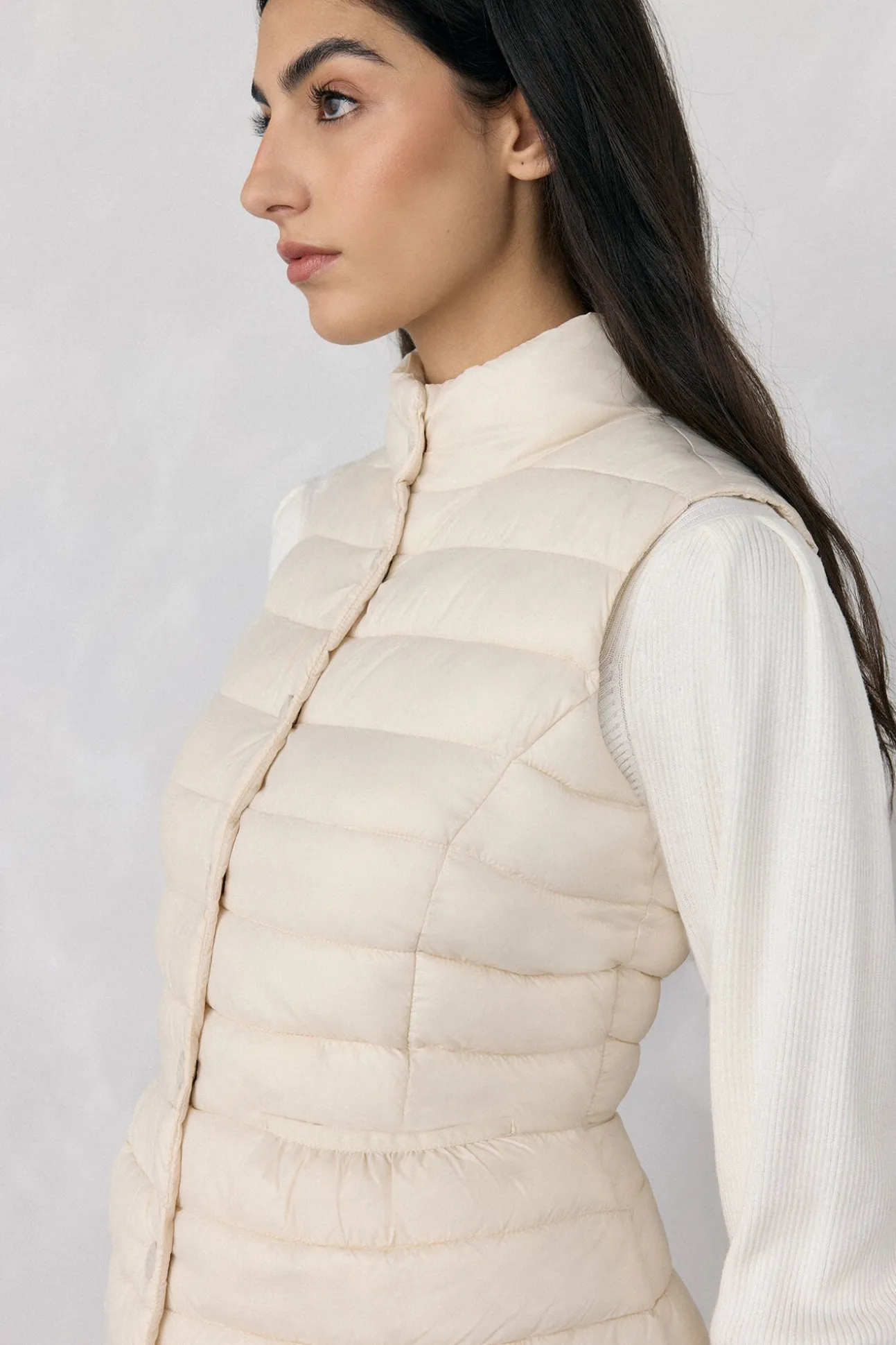 Colete peplum curto