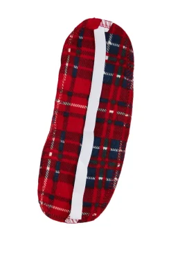 Conjunto de pijama camiseiro xadrez vermelho macio ao toque