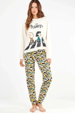 Conjunto de pijama de malha interlock Peanuts