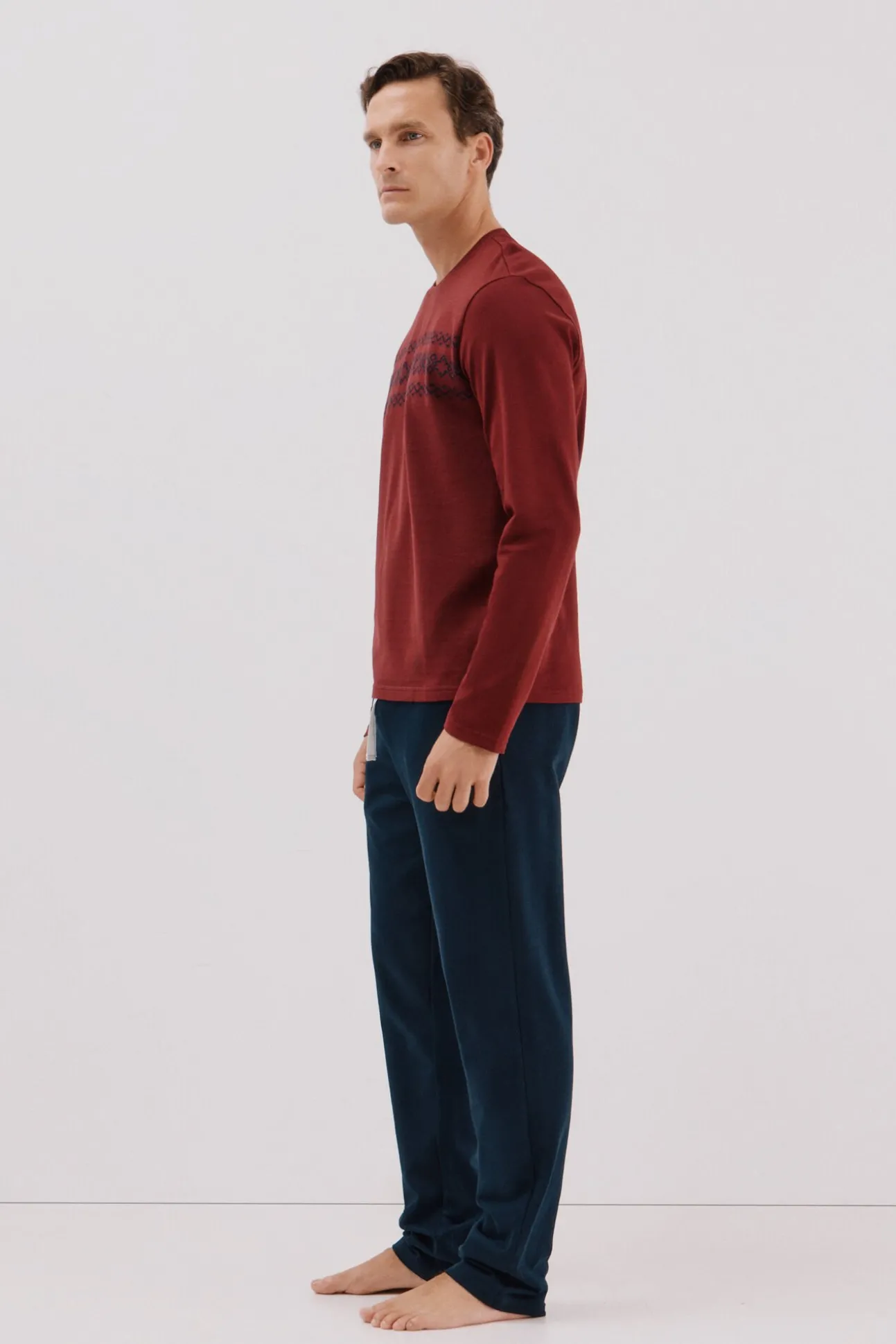 Conjunto de pijama de malha polar