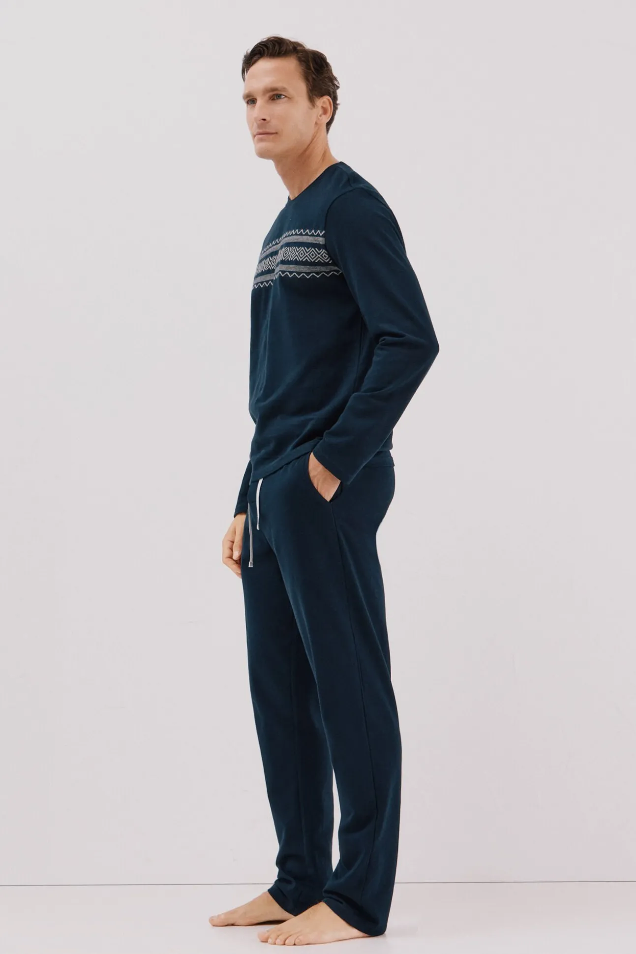Conjunto de pijama de malha polar