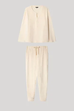 Conjunto de pijama de polar elástica