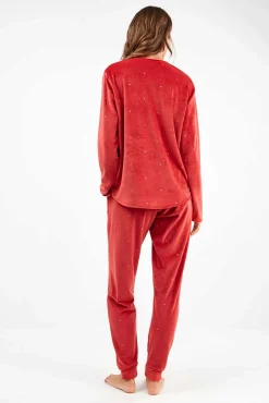 Conjunto de pijama de polar elástica