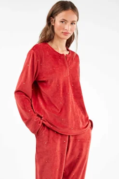 Conjunto de pijama de polar elástica