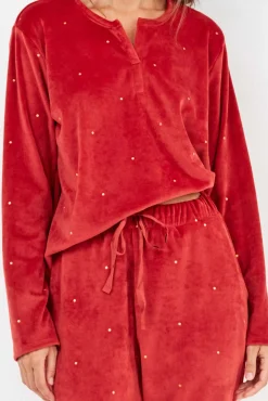 Conjunto de pijama de polar elástica