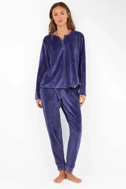 Conjunto de pijama de polar elástica