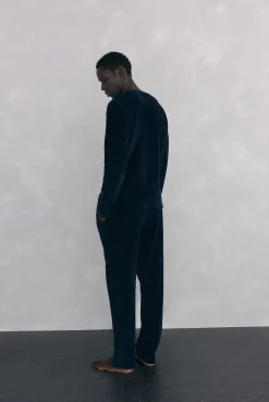 Conjunto de pijama de veludo