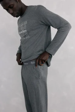 Conjunto de pijama malha