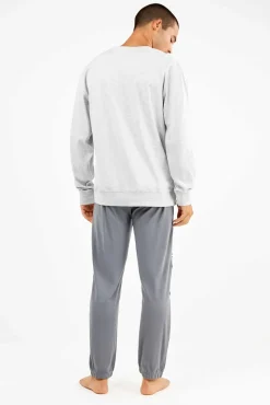 Conjunto de pijama masculino Sylvester em malha malha