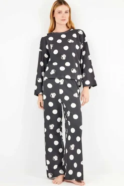 Conjunto de pijama maxi top do Snoopy