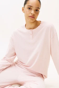 Conjunto de pijama modal de manga comprida