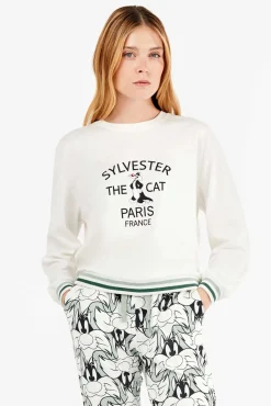 Conjunto de pijama Sylvester em malha interlock