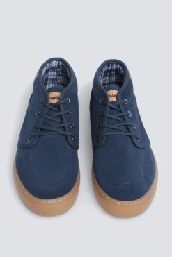 Croute casual de botim e couro