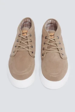Croute casual de botim e couro
