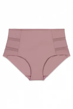 Cueca alta clássica em microfibra rosa