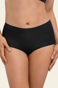 Cueca boxer cintura alta com efeito invisível