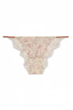 Cueca brasileira com renda multicolorida
