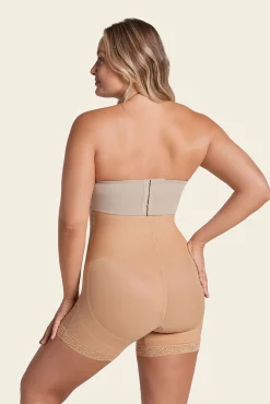 Cueca de calções de controle forte que levanta os glúteos