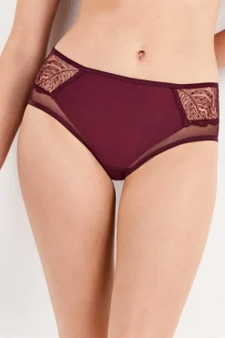 Cuequinha larga com detalhes transparentes