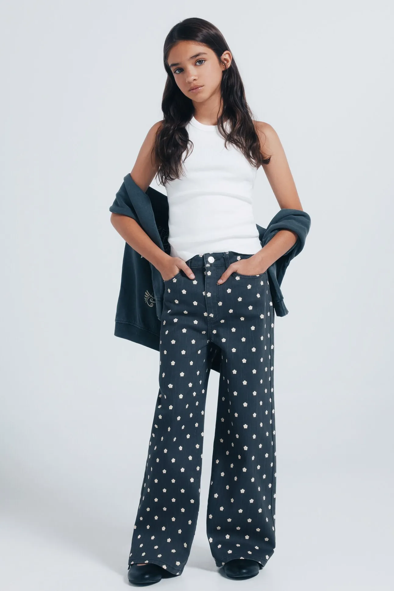 culotte margaridas para menina