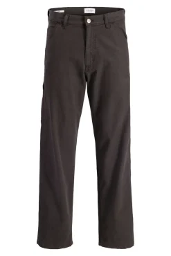 Denim cargo calça