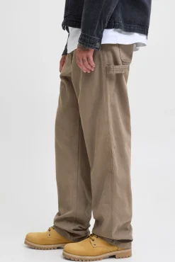 Denim cargo calça