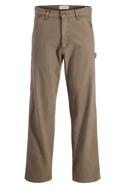 Denim cargo calça