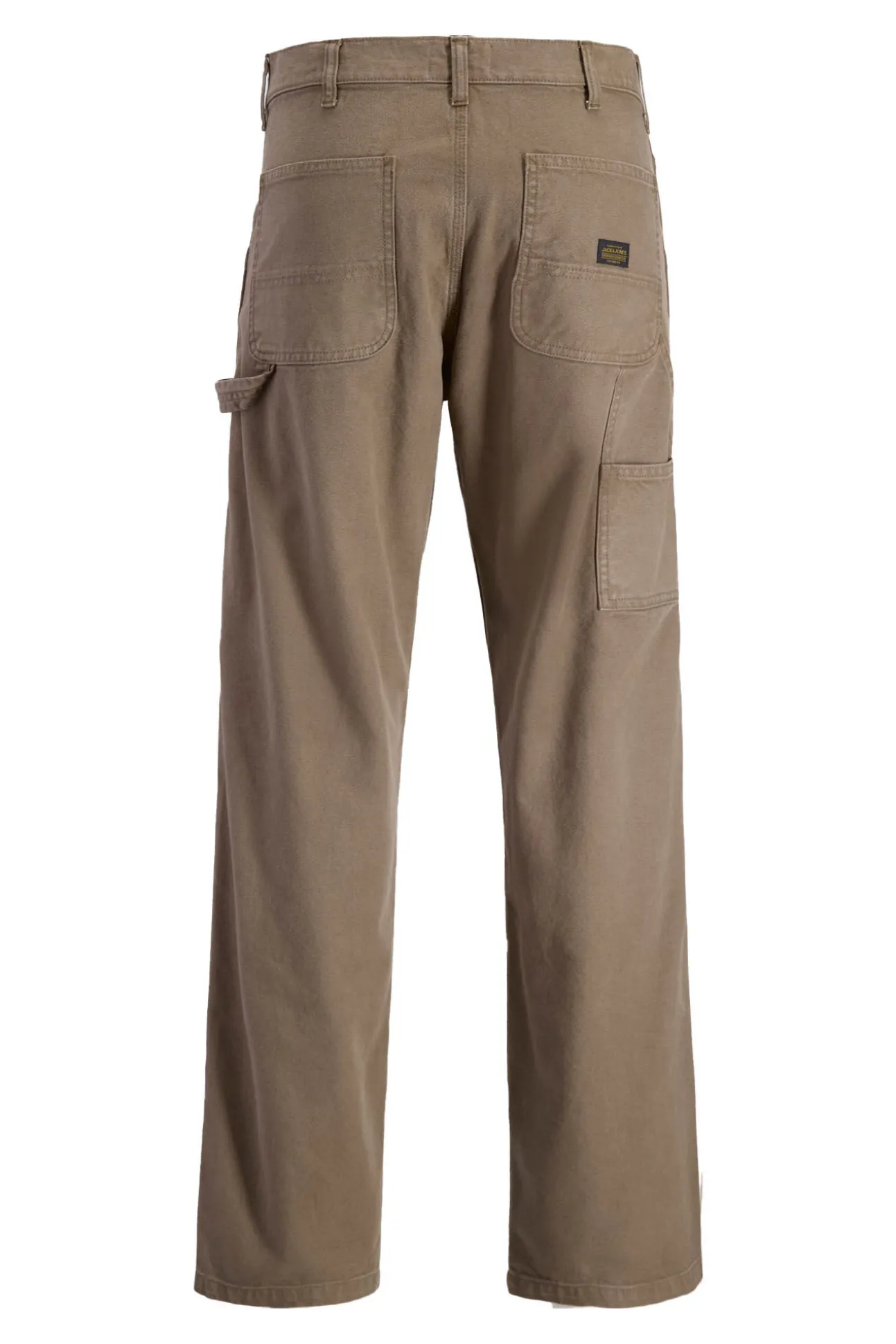 Denim cargo calça