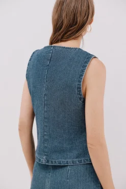 denim Colete