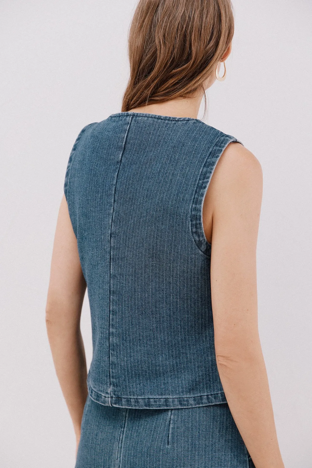 denim Colete