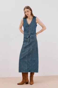 denim Colete