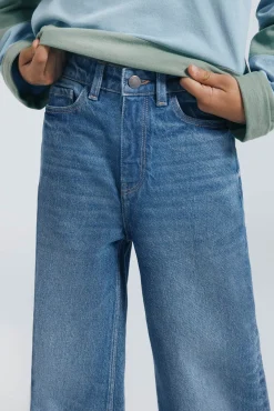 denim jeans culotte para meninas