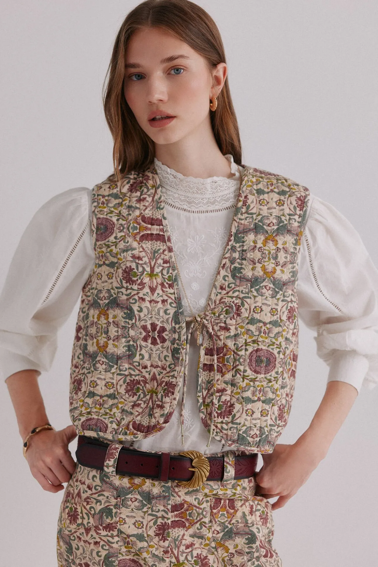 Edith. Colete estampado
