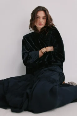 Ellen. Casaco de veludo