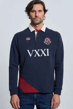 Escudo azul marinho Rugby Valecuatro