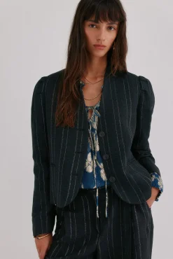 Estela. Blazer riscas