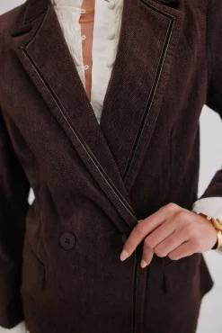 Esther. Blazer de veludo cotelê